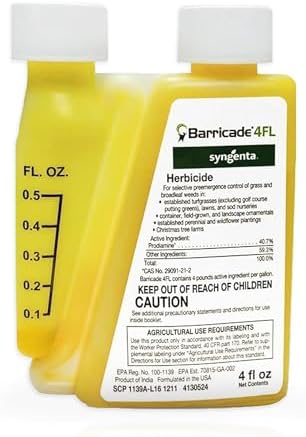 Barricade 4FL Herbicide Concentrate - Preemergent Weed Control - Long Lasting Broadleaf Weed Prevention for Lawns, Turf Grass, Ornamentals, and More