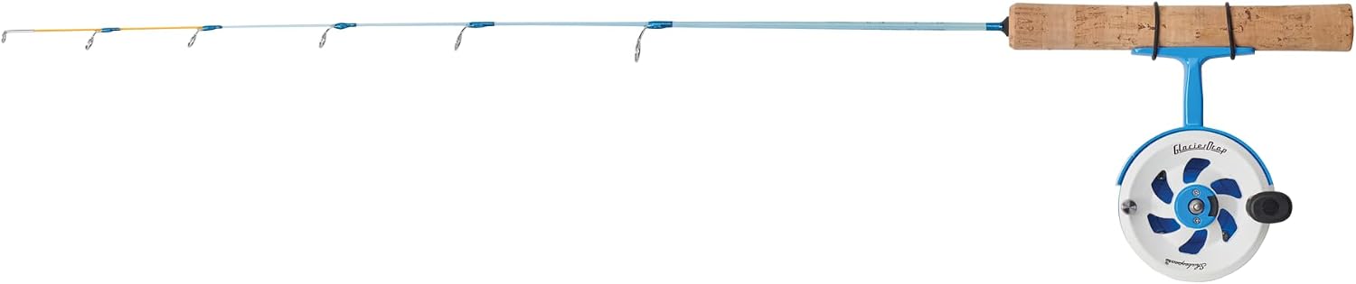 Shakespeare Glacier Drop Inline Ice Fishing Reel and Rod Combo