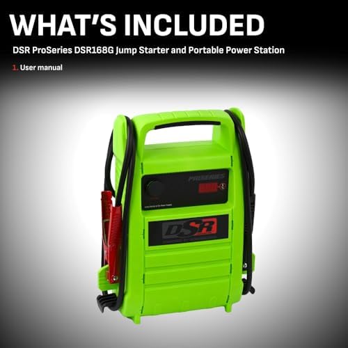 Schumacher Electric DSR Pro Series Portable Jump Starter & Power Station - 12V Jump Box for Car