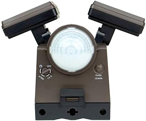 LED Motion Security Flood Light Battery Operated Indoor Outdoor 700 Lumen Adjustable Sensor Detection, Battery Saver Mode, 2 Head