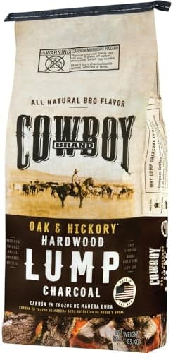COWBOY 17208 Hardwood Lump Charcoal, 8 lb