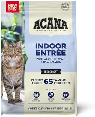 ACANA Dry Cat Food for Indoor Cats Indoor Entrée Chicken Turkey 4lb Bag