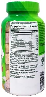 Vitafusion Gummies Calcium with Vitamin D3, 100 Count, Pack of 2