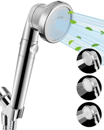 Filtered Shower Head with Handheld, High Pressure, for Hard Water