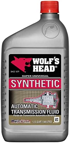 Wolf's Head Super Universal Synthetic Automatic Transmission Fluid (836-92866-56) 1 Quart Bottle, Pack of 12 | Made in USA