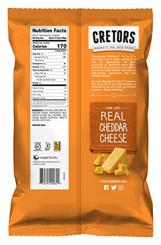 GH Cretors Just The Cheese Corn Popcorn, 6.5 oz