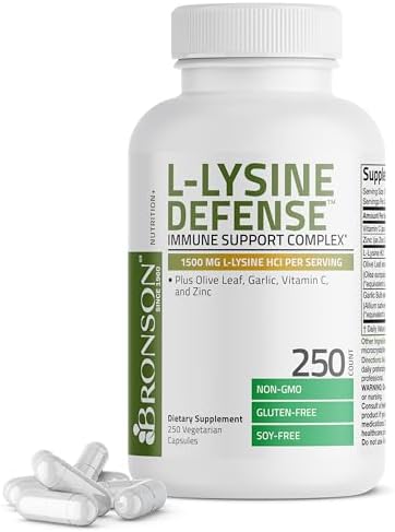 Bronson L-Lysine Defense Immune Support Complex, 1500 mg, 90 Capsules