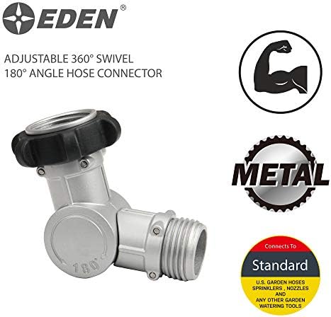 Eden 20051 Adjustable 180° & 360° Metal Swivel Connector