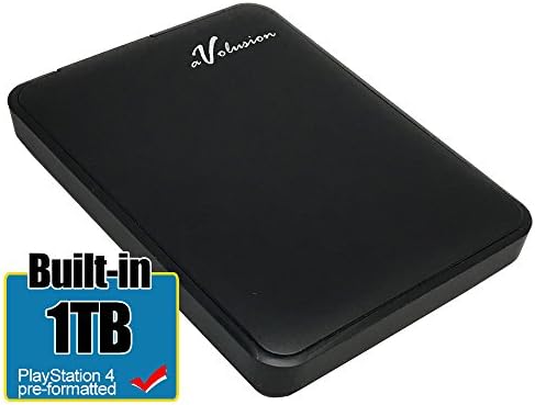 Avolusion 1TB USB 3.0 Portable External Gaming Hard Drive (for PS4, Pre-Formatted) HD250U3-Z1