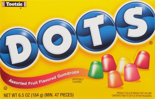 Dots Assorted Fruit Gumdrops Candy, 6.5 oz