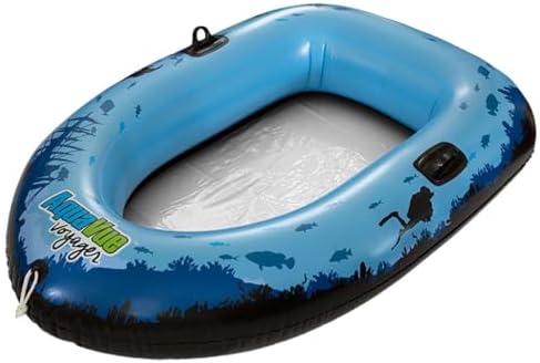 Aquavue Clear Bottom Inflatable Raft with Viewing Window | Transparent-bottom float for underwater viewing, kids and adults