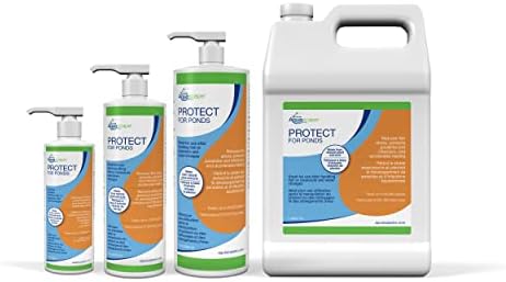 Aquascape Protect Water Treatment Koi and Fish Ponds, All-Natural Formulation Effectively Reduces Fish Stress and Promotes Fish Health | 4 (32-Ounces)