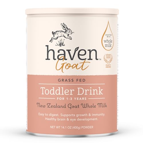 Haven A2 Cow Toddler Formula, Whole Milk, 12+ Months, 14.1oz | No Added Sugar, No Seed Oils, DHA Omega-3, Grass-Fed New Zealand Milk, Probiotics & Prebiotics, Lutein, Easy to Digest
