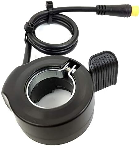 Schuck E-Bike Thumb Throttle 130X,Waterproof Accelerator,22.2mm/0.87in Handlebars，Left/Right Universal Bicycle Conversion Replacement Parts