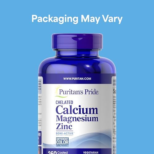 Puritan's Pride Premium Chelated Calcium Magnesium Zinc with Bone-Active™