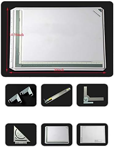 SALEMAR Inch Scale A3 Drafting Table Drawing Board Graphic Architectural Sketch Tool Set
