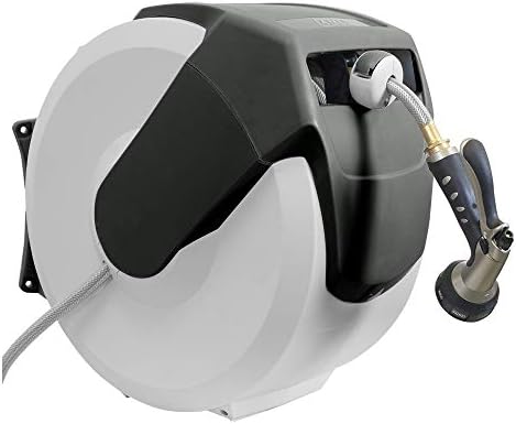 AMES 2416500 NeverLeak AutoWinder Retractable Wall Mount Reel 100-Foot Hose Capacity