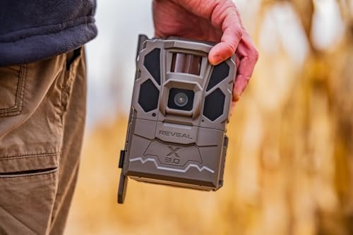 TACTACAM Reveal X 3.0 Cellular Trail Camera, Night Vision, Waterproof | 4K photo, 1080p video, auto-connect multi-carrier LTE, no SD card needed
