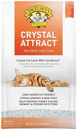 Dr. Elsey's Crystal Attract Silica Cat Litter, 8lbs