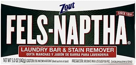 Fels Naptha Laundry Soap & Stain Remover Bar, Pack of 3