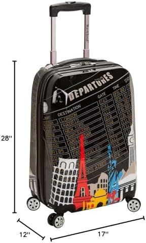 Rockland Departure Hardside 2 Piece Spinner Wheel Luggage, (20"/28"), Departure