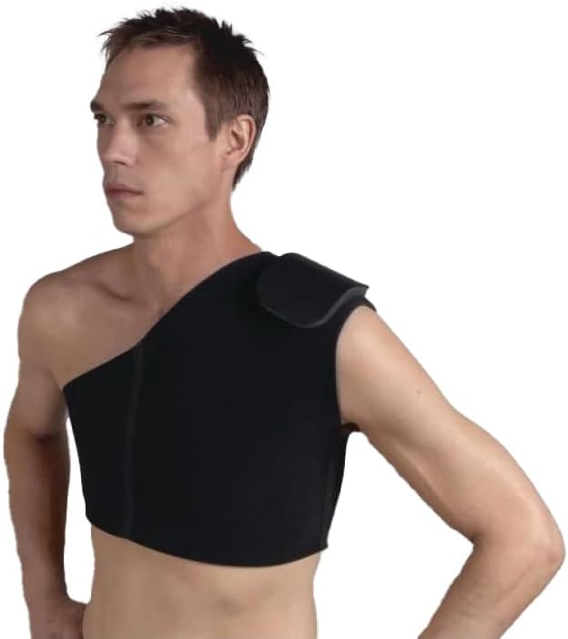 Saunders Sully AC With Pad, Maximum Comfort Shoulder Stabilizer, Designed to Fit Either Right or Left Shoulder, Medium | Breathable construction