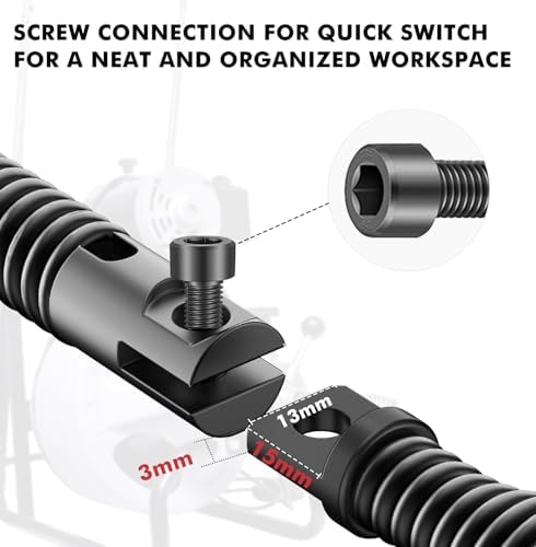 Drain Snake Drill Attachments, 8-Piece Drain Cleaner Combination Cutter Heads, Used in 50FT-100FT Electric Drain Snake