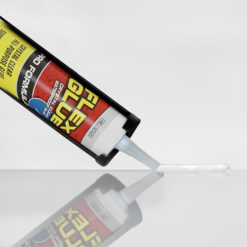 Flex Glue, Super Strong, Rubberized Waterproof Adhesive, Works Underwater, Use on Pools, Showers, Outdoors, Concrete, Brick, Pavers, UV Resistant