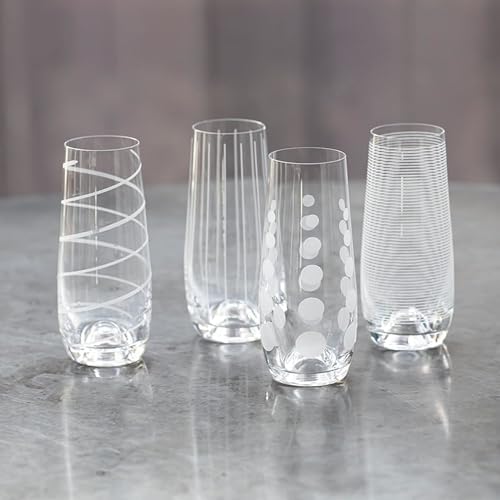 Mikasa Cheers Bordeaux Wine Glass, Set of 4, 24 Ounce, Clear