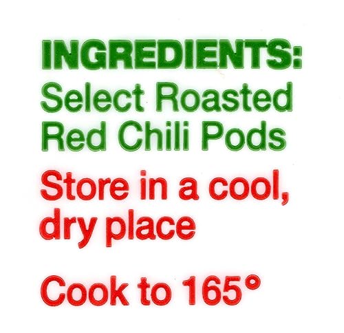 Baker's Barkers Dried Red Chili Pods - Hot, 16 Ounces - Grown in World Famous Chili Region Hatch, NM - No Preservatives, USA Product