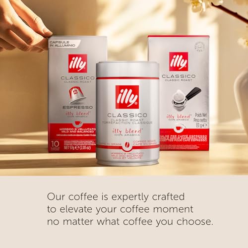 illy Coffee, Dark Roast, K-Cup for Keurig, 100% Arabica Bean Signature Italian Blend, Premium Gourmet Roast Single Serve Drip Coffee