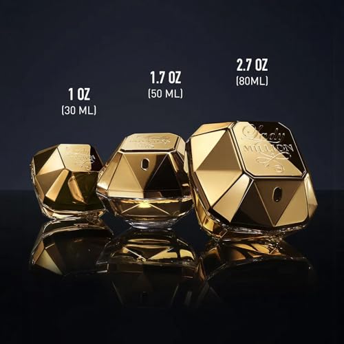 Rabanne Lady Million Eau de Parfum - Long Lasting Floral Woody Perfume for Women with Jasmine, Honey & Patchouli - Women's Designer Fragrance