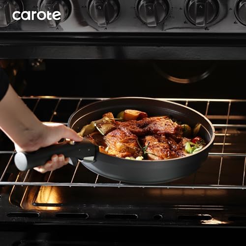 CAROTE 21pcs Pots and Pans Set Non Stick, Detachable Handle Cookware Sets | Ultra Nonstick, Space Saving, Dishwasher & Oven Safe