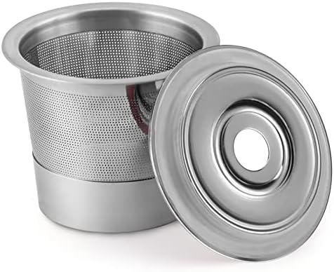 SUS304 Reusable Refillable K Cup Pod Filters, Fits Keurig 1.0 & 2.0 Brewers
