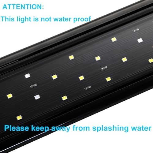 AQUANEAT LED Aquarium Light Full Spectrum 12 Inch Fish Tank Light Fresh Water