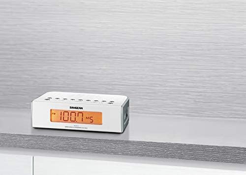Sangean RCR-5 Digital AM/FM Clock Radio, White