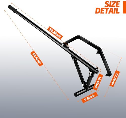 Faeshoo Timberjack Log Roller Lifter, Adjustable Logging Tools Log Rollers Cant Hook, Heavy Duty Steel Log Jack for Rolling Logs Ups to 25" in Dia