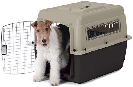 Petmate Ultra Vari Dog Kennel for Small to Medium Dogs (Durable, Heavy Duty Dog Travel Crate, Made with Recycled Materials, 28 in. Long) 25 to 30 lbs