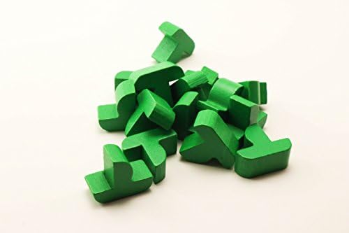 Green Ships Expansion Wood Replacement Pieces for Settlers of Catan: Seafarers Edition