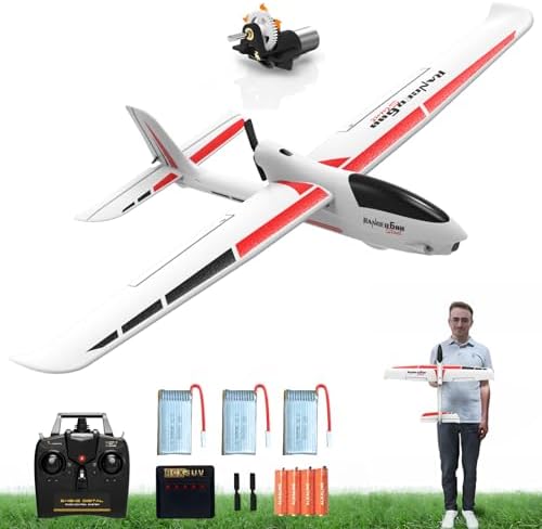 VOLANTEXRC RC Glider Plane 4CH, New Version Remote Control Airplane with 6-Axis Gyro for Beginners
