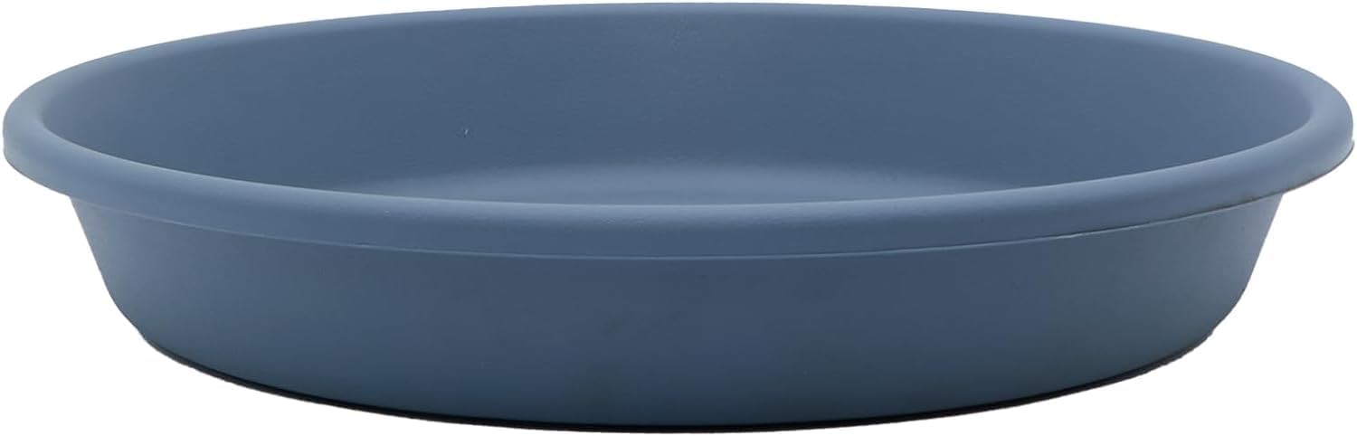 The HC Companies 14 Inch Round Plastic Classic Plant Saucer - Indoor Outdoor Plant Trays for Pots - 14"x14"x2.5" Sandstone