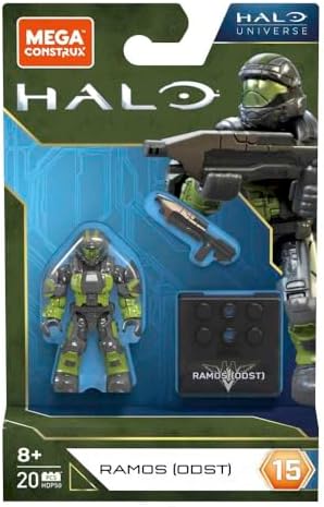 Mega Construx Halo Ramos ODST Action Figure Building Set, 3 Pieces, Ages 8+