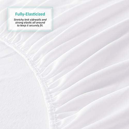 Nestl Premium Cotton Terry Mattress Protector – Soft and Waterproof Full 14 Inch Deep Pocket Mattress Protector – Breathable & Noiseless Cover