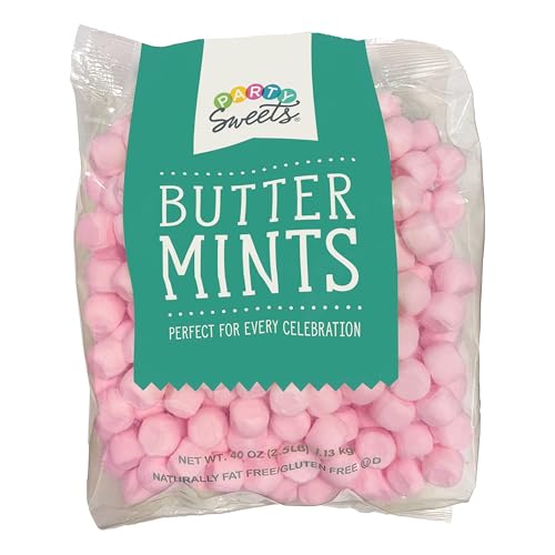 Party Sweets White Buttermints, 14 Ounce, Appx. 100 pieces from Hospitality Mints