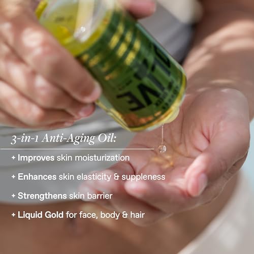 KORRES Extra Virgin Olive Oil for Face, Hair & Body, Moisturizer 3.38 Fl Oz | For Dry Skin and Hair, Pure, Greek Cold Pressed Olive Oil