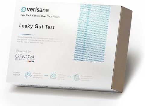 Leaky Gut Complete Stool Test – Determine Leaky Gut Syndrome, Candida & Gut Flora Imbalances – Measures Secretory IGA & Zonulin