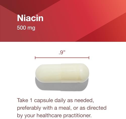 PROTOCOL FOR LIFE BALANCE Niacin 500mg - Inositol Hexanicotinate - No Flush Niacin - Vitamin B3 - Energy & Metabolism Support* - Vegan & Kosher - 90