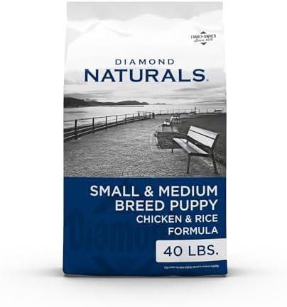 Diamond Naturals Small & Medium Breed Puppy Dry Dog Food, Chicken, 6lb | Puppy, Adult & Senior Dogs | High Protein | DHA for Proper Brain and Vision Development | Guaranteed Probiotics