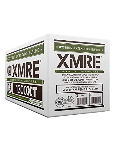 XMRE 1300XT MRE Meals 2022 Bulk | Military Grade | For Survival Kits & Hurricane Preparedness Items | Emergency Food Supplies | Food Packs w/