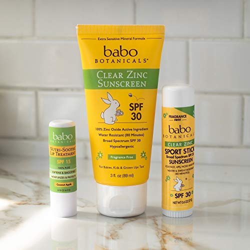 Babo Botanicals Sheer Zinc Mineral Sunscreen Lotion SPF30 - Natural Zinc Oxide - Shea Butter - Face & Body - Water Resistant - Fragrance-Free - EWG Verified - Vegan - For all ages - 1 or 2 Pack